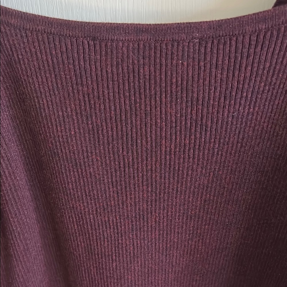 DKNY Burgundy Long Sleeve Top - Picture 4 of 4